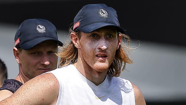 AFL. Collingwood pre-season training at AIA Vitality Centre. Nathan Murphy in the foreground. Picture: Ian Currie