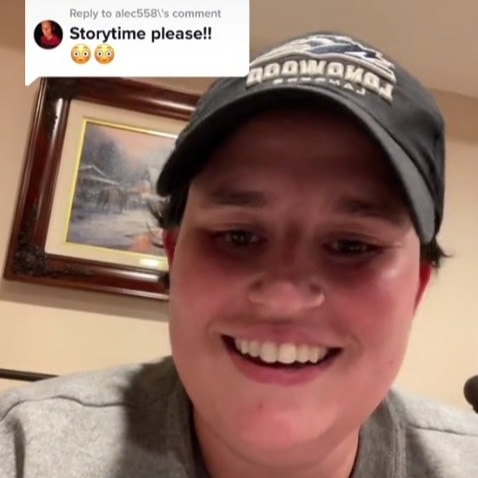 Maria Sylvia took to TikTok where her story ‘blew up’. Picture: TikTok/invrfoundwaldo