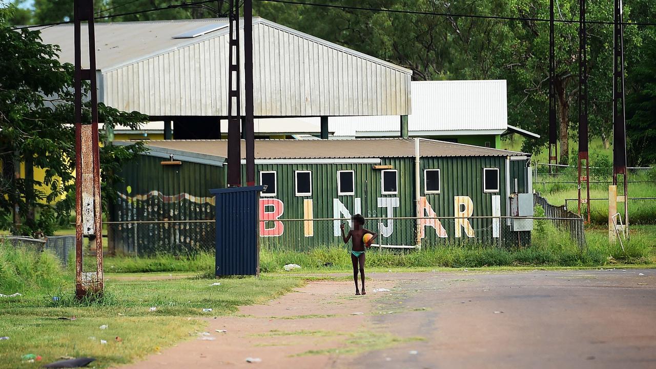 Albanese visited Binjari, near Katherine, to announce the landmark housing agreement on Tuesday. Picture: Justin Kennedy