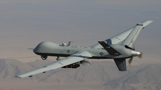 The decision to cancel a $1.3bn project that would have delivered armed and remotely piloted MQ-9B Reaper drones in the mid-2020s ‘makes us look like clueless amateurs’. Picture: AP