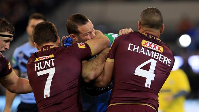 Metre eater ... NSW captain Boyd Cordner. Photo: Adam Head