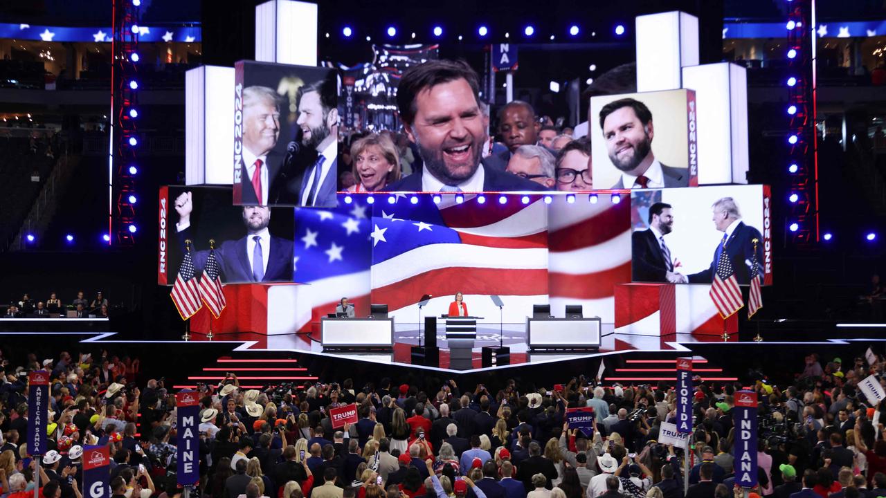 Back on July 15, Iowa Attorney-General Breanna Bird appeared on stage as JD Vance was nominated for the office of Vice President on the first day of the Republican National Convention in Milwaukee, Wisconsin, in the American Midwest that proved so decisive in the election. Picture: Chip Somodevilla/Getty Images/AFP