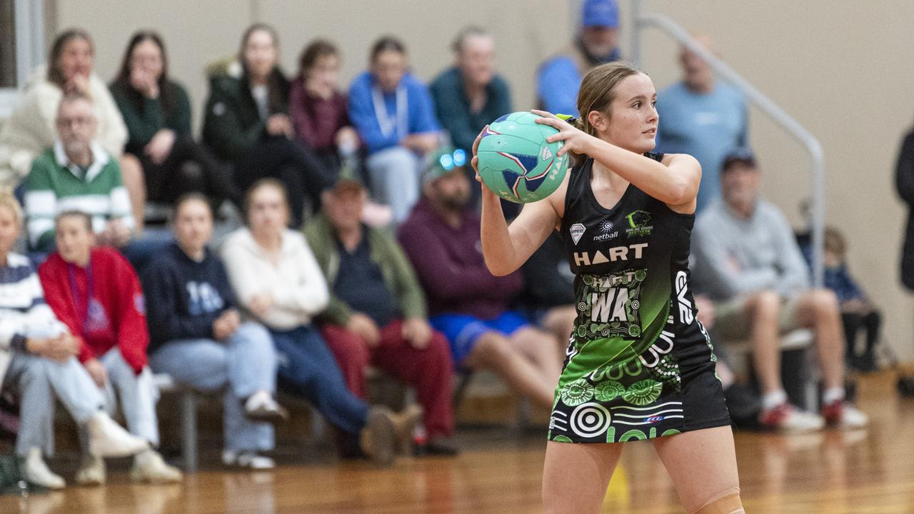 Isla Epitropakis for Darling Downs Panthers against ACU Brisbane North Cougars during a 2024 Hart Sapphire Series Ruby match at Downlands College. Pictures: Kevin Farmer