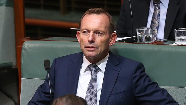 Tony Abbott has told the government the five step plan to get back on track. Picture: Kym Smith