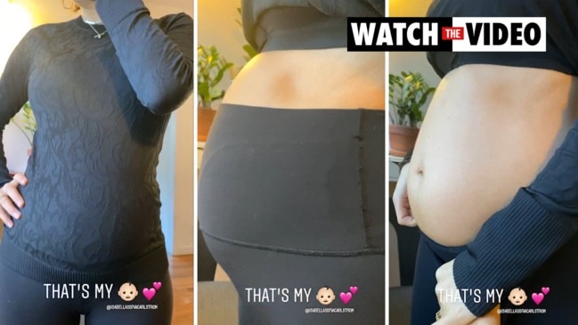 Moana Hope shares video of Isabella Carlstrom's baby bump on Instagram