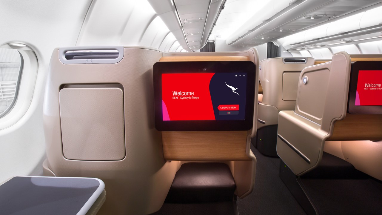 Qantas premium economy and business are also on sale.