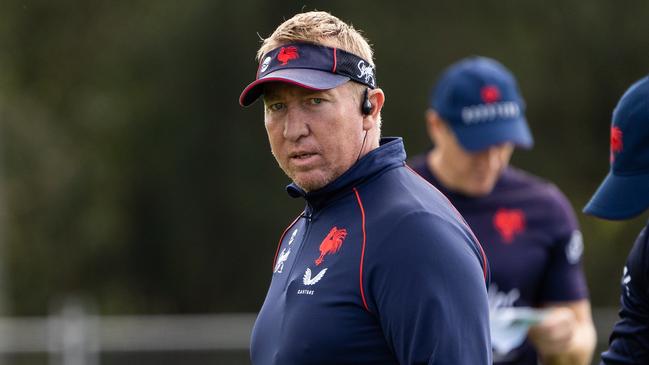 Roosters coach Trent Robinson had no issue with Nelson Asofa-Solomona avoiding suspension last week. Picture: Roosters Digital