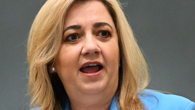 BRISBANE, AUSTRALIA - NewsWire Photos - OCTOBER 27, 2022.Queensland Premier Annastacia Palaszczuk speaks during Question Time at Parliament House in Brisbane.Picture: NCA NewsWire / Dan Peled