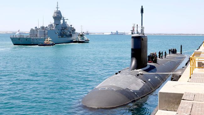 US Navy Virginia-class submarine USS Mississippi in Rockingham, WA, for a routine port visit.