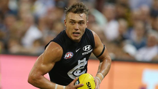 Patrick Cripps is equal Brownlow Medal favourite after a starring role in Round 1. Picture: Michael Klein.