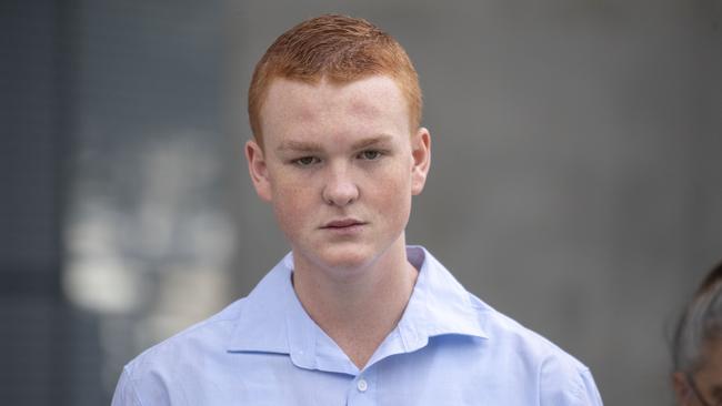 Ryan Hodson leaves the Supreme Court in Brisbane after being cleared over the death of Mason Lee. Picture: AAP/Glenn Hunt