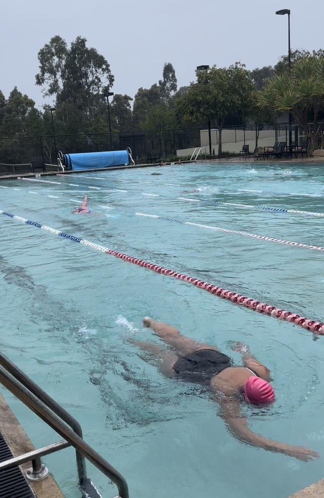 The swimming pool at the Ridges recreation club.