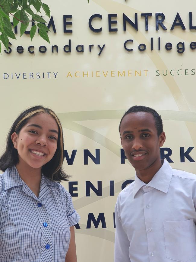 Luella Martinez and Bashir Abdinoor.