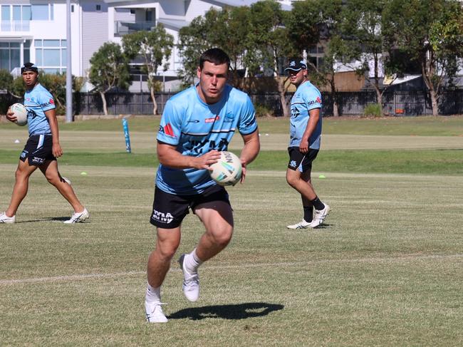 Lawson Cotter training for Cronulla-Sutherland Sharks ahead of the 2023 NSW SG Ball Cup. Picture: Contributed