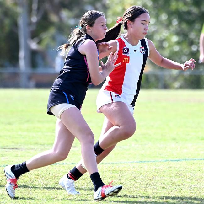 Action from Saturday's McDonaldâ€™s South East Queensland Youth Grand Finals played at Yeronga AFC. 2 September 2023. Picture, John Gass