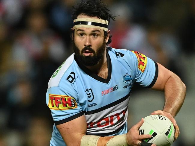 Sharks' forward Aaron Woods 2021. Picture: NRL Photos