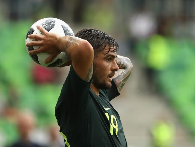 Josh Risdon is firmly in the mix for a starting spot against France on Saturday. Pic: Getty