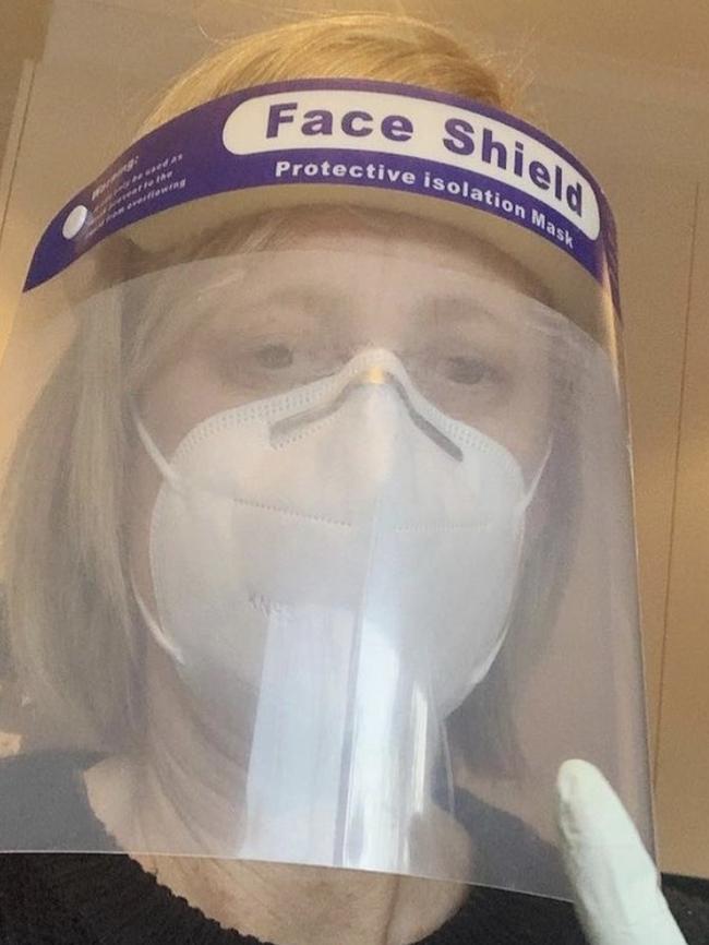 Senator Katy Gallagher showing what life is like living with a Covid-infected child. Picture: Instagram