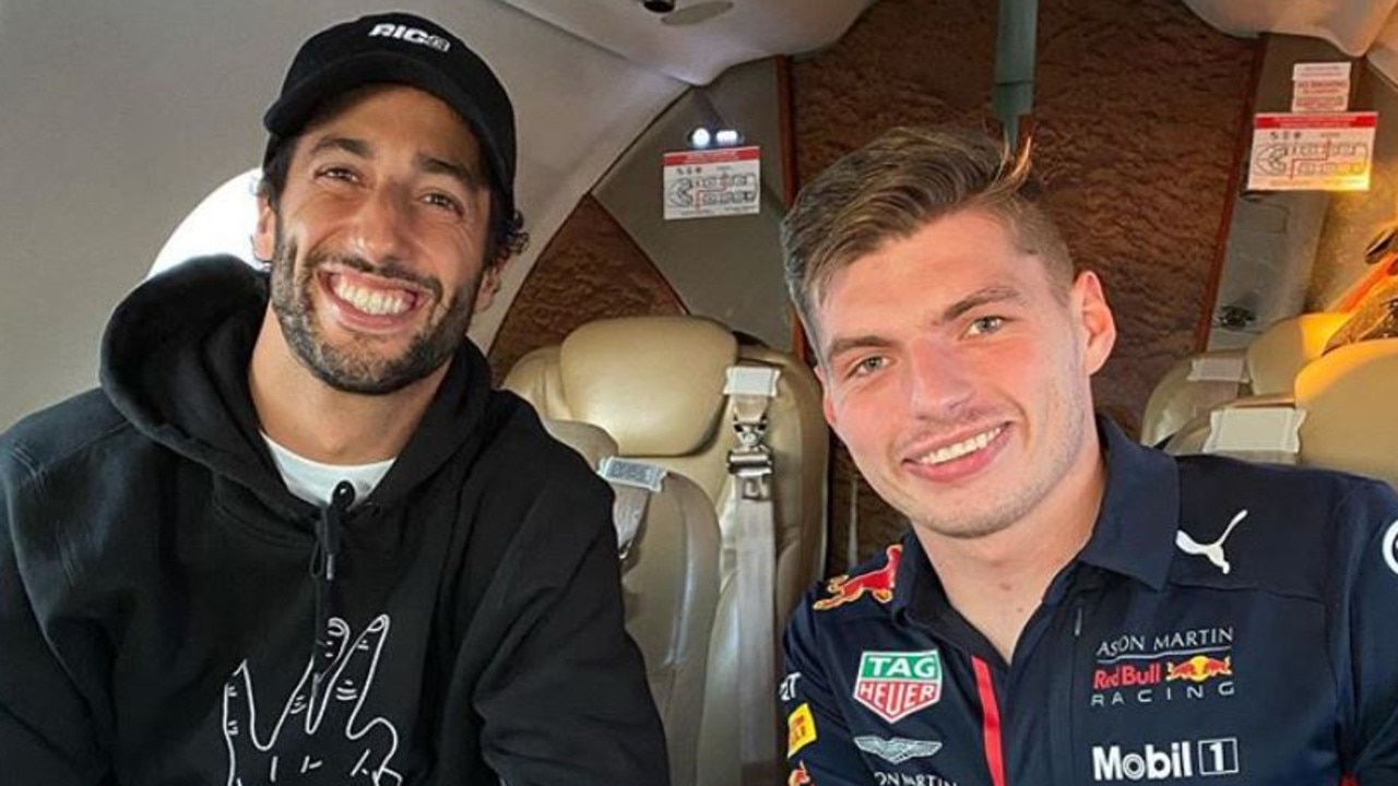 Daniel Ricciardo and Max Verstappen are back together.