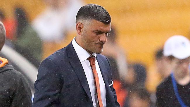 John Aloisi has stepped down as Roar coach. Picture: AAP 