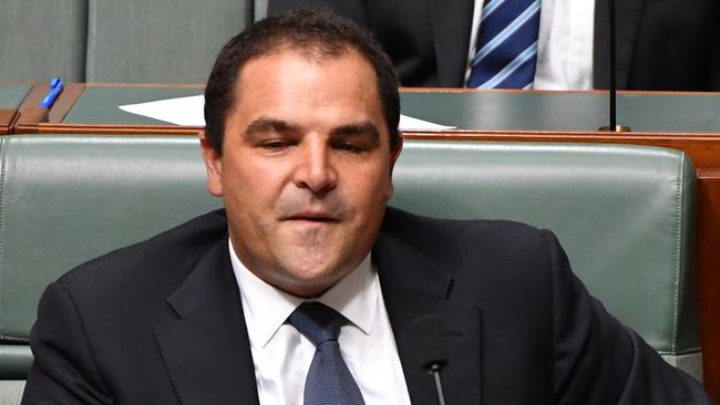 Liberal Member for Barker Tony Pasin during Question Time in the House of Representatives at Parliament House in Canberra in February. Picture: AAP Image/Mick Tsikas