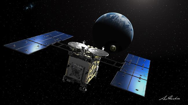 The Hayabusa2 will land in the South Australian outback in December 2020. Picture: Akihiro Ikeshita