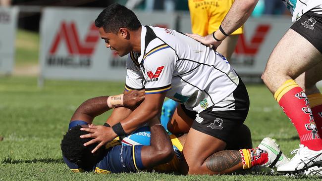 Anthony Milford playing for Souths Logan against North Devils at Davies Park, West End. Picture: Liam Kidston.