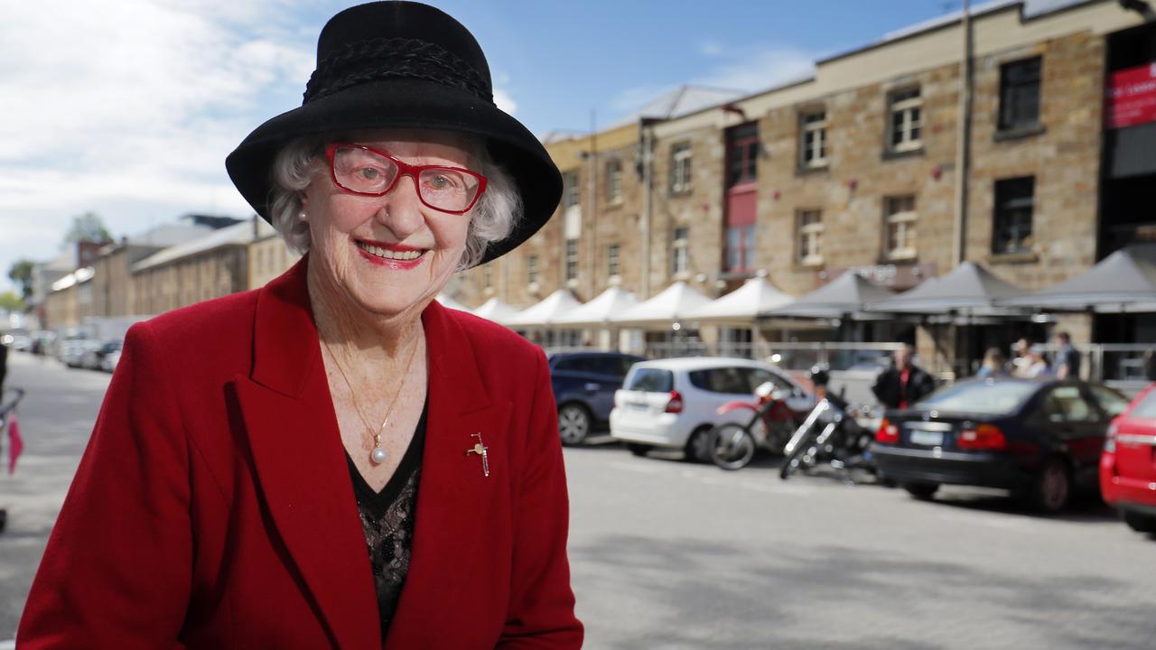 Bonnie Roberts was on the original committee of the Salamanca markets and now on its 45 anniversary she is the only one left. Picture: RICHARD JUPE