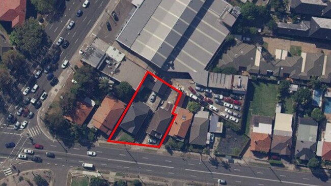 Aerial view of the location of the proposed development. Picture: Loucas Architects