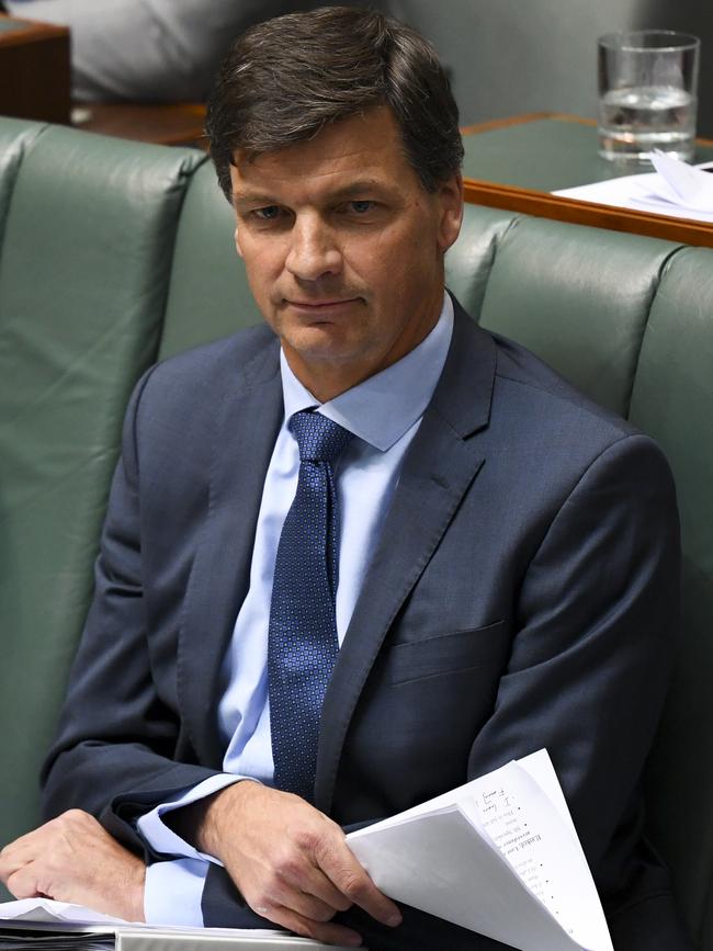 Energy Minister Angus Taylor says we need to look at alternative technologies over the long term. Picture: AAP / Lukas Coch