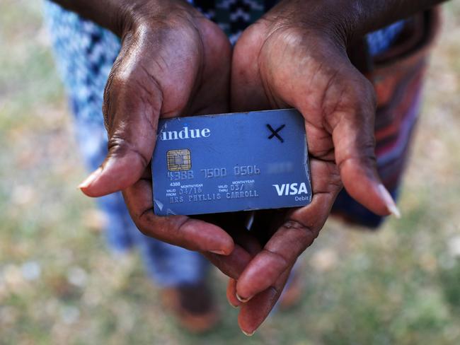 The government wants to make cashless welfare cards permanent. Picture: Aaron Francis/The Australian