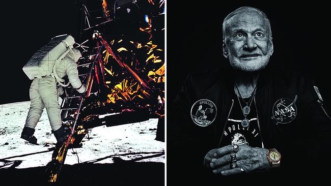 Buzz Aldrin wore an Omega Speedmaster when he walked on the moon.