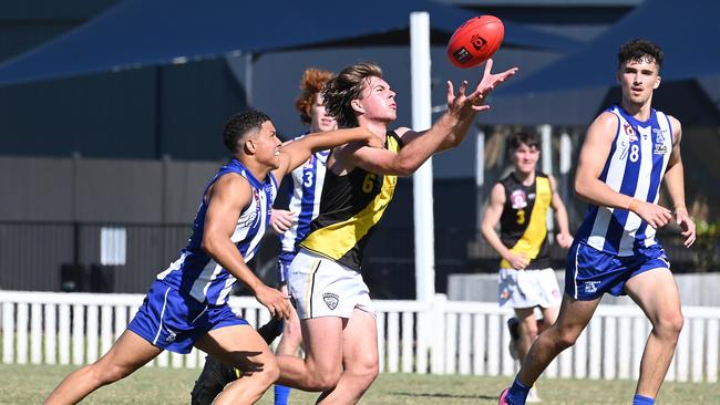 Labrador player Lachlan RocheColts QAFL match between Labrador and Mt GravattSaturday April 20, 2024. Picture, John Gass