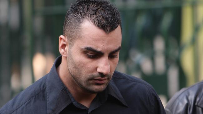 Ex-Comanchero boss Mick Hawi entering a Sydney court in 2009. Hawi was shot dead outside a Sydney gym in 2018.