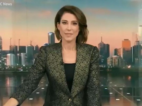 Tamara Oudyn was unimpressed she went to air a minute earlier than expected. Picture: ABC