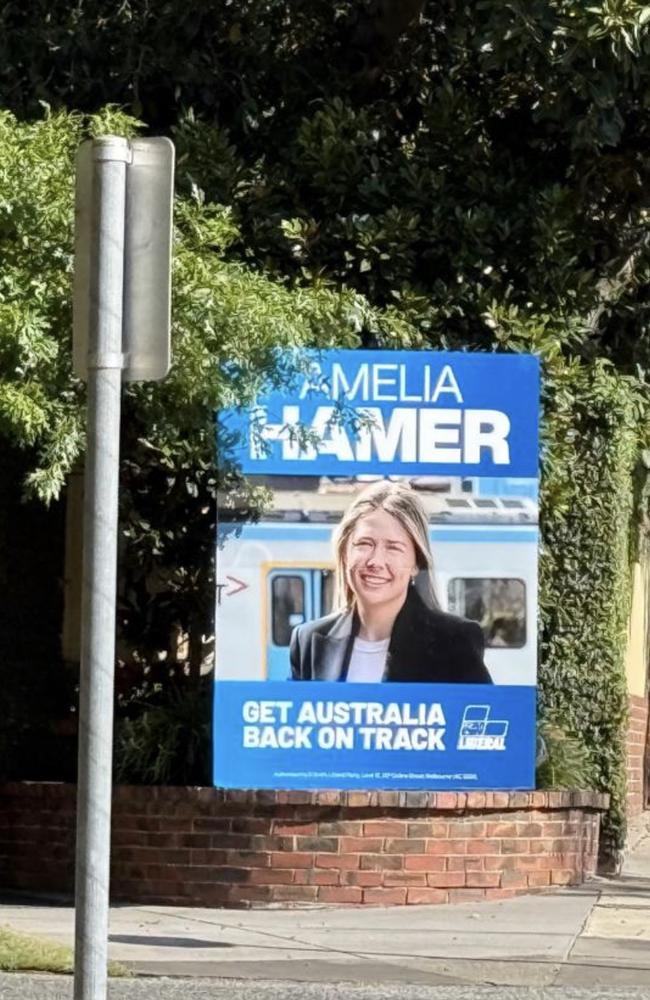 The billboard suggests Mr Fox has turned the tables on Labor. Picture: Supplied