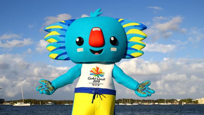 Gold Coast Commonwealth games mascot Borobi. Picture: David Clark.