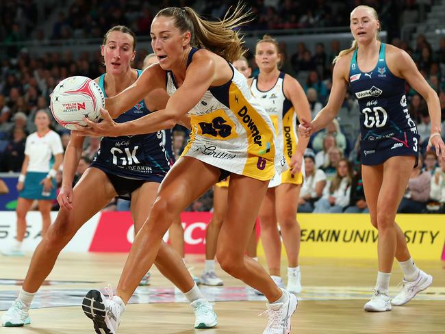 Cara Koenen and the Lightning were desperate until the very end, just falling short. Picture: Graham Denholm/Getty Images