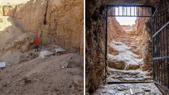 First pharaoh's tomb found in Egypt since Tutankhamun's. Picture: AFP