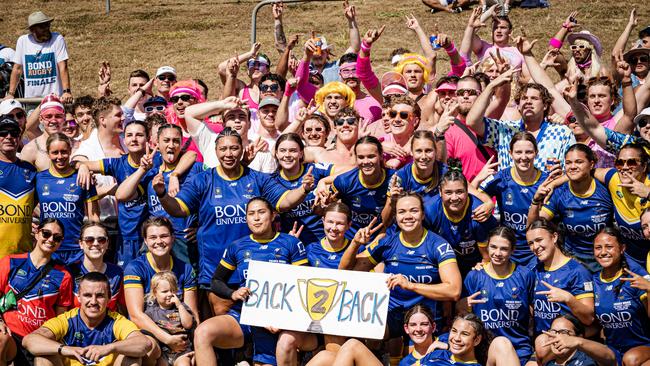 Premier Women grand final action between Bond University and Sunnybank. Photo credit QRU/Brendan Hertel.