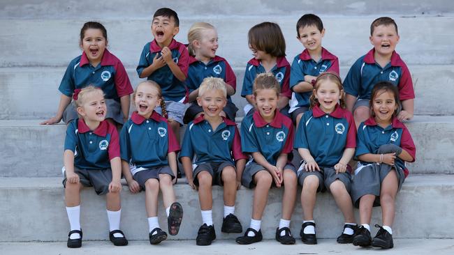 Loving life at Porters Creek Public School. Picture: Sue Graham