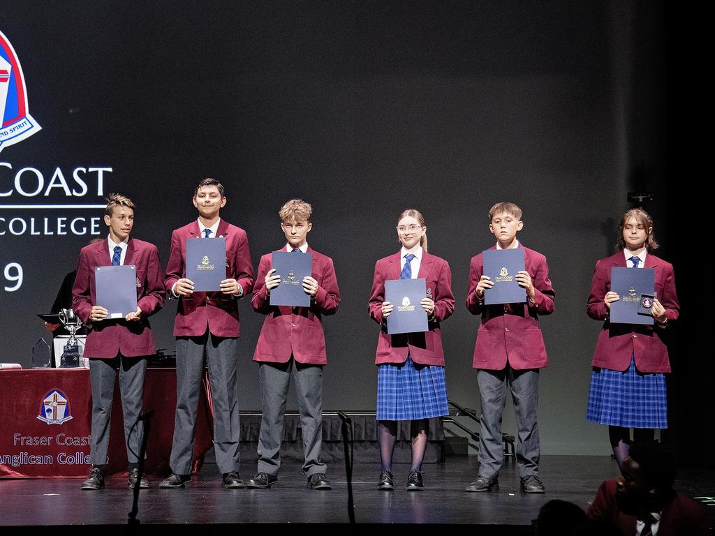 A handful of Fraser Coast Anglican College's grade 9 cohort, who would have had a major part to play in their excellent NAPLAN results.