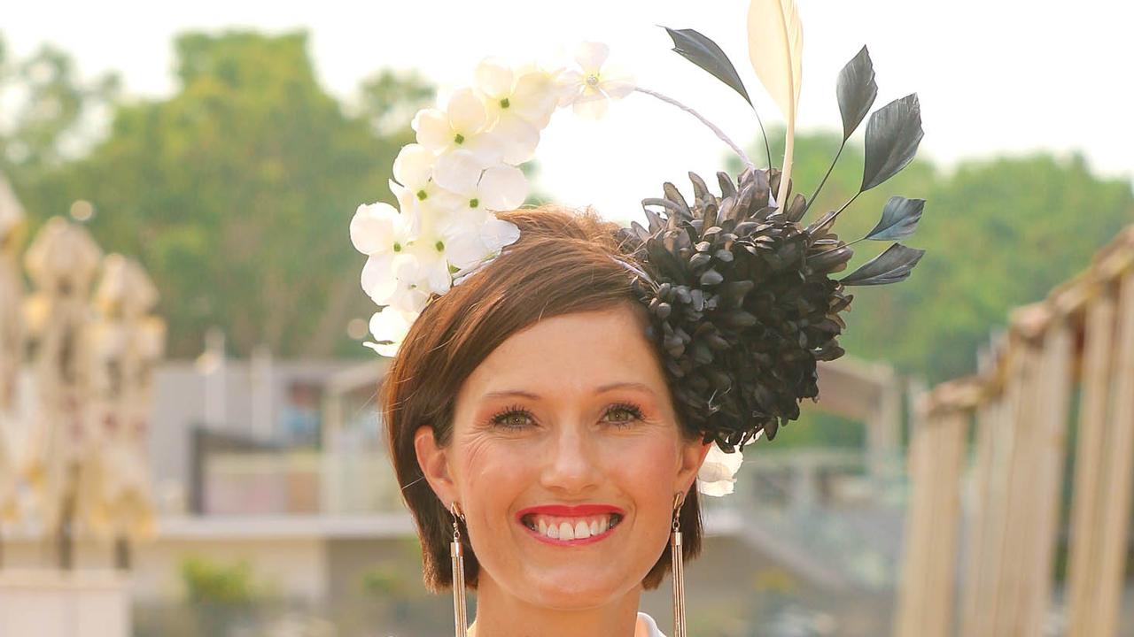 Allison Harvey wins Fashions on the Field at the 2021 Darwin Cup Carnival Derby Day. Picture: Glenn Campbell