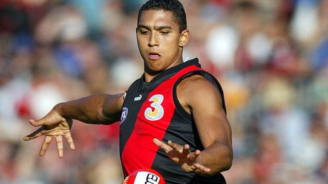 Forward Damian Cupido starred for Essendon in the 2003 Anzac Day match.