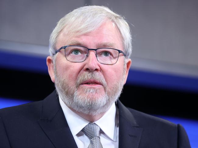 Former prime minister Kevin Rudd saw himself as a potential global colossus. Picture: NCA NewsWire / Gary Ramage