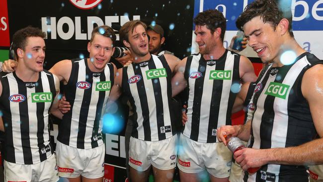 Collingwood sing the song after beating Carlton.