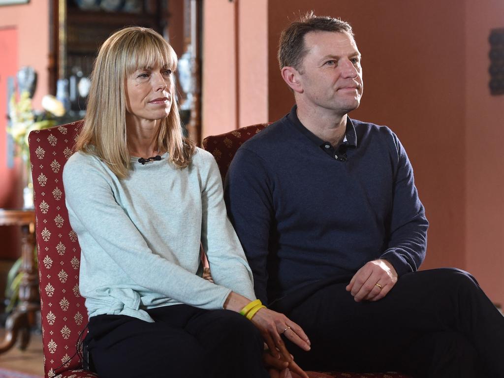 Kate and Gerry McCann during an interview with the BBC. Picture: AFP