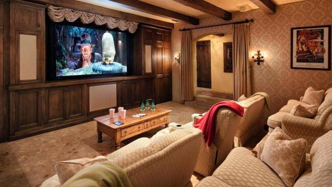 Inside there’s a home movie theatre. Picture: MOTOVO