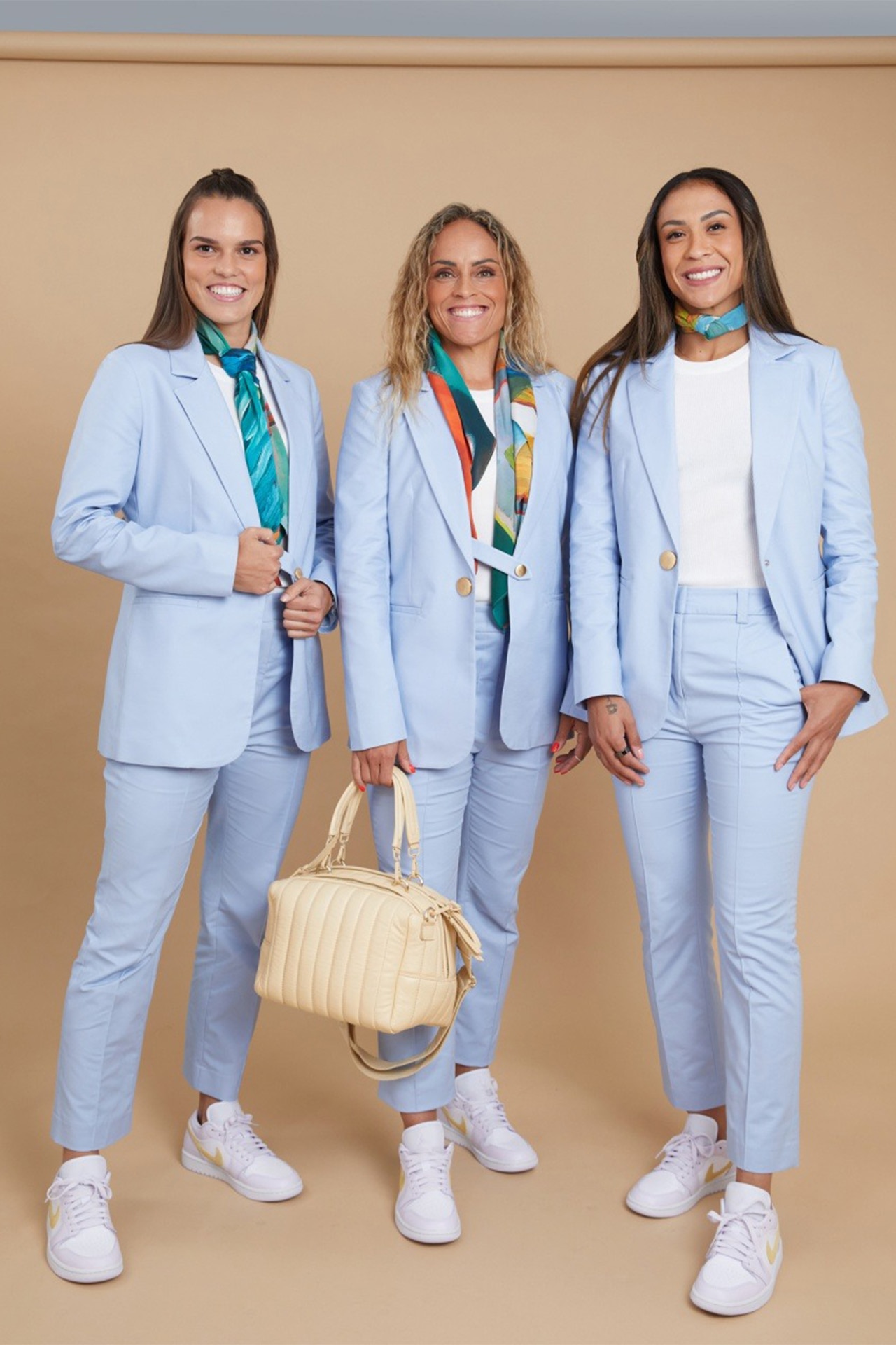 <p><em>Image credit: Animale</em></p><h2>Brazil (Animale)</h2><p>The Brazilian Women’s National team—otherwise known as the ‘Seleção Feminina’ have their official uniforms designed by Animale, a female-operated Brazilian brand. The sky-blue suits feature an internal button that holds the suit louchely open, with the look rounded out with cropped tailored pants, and a coloured silk scarf. As reported by Brazilian outlet <a href="https://ge.globo.com/futebol/selecao-brasileira/noticia/2023/06/13/selecao-feminina-tera-traje-de-viagem-para-copa-feito-por-marca-feminina-pela-primeira-vez-na-historia-veja.ghtml" target="_blank" rel="noopener"><em>Sporto</em></a> the uniform is one of the few developed by local brands to have drawn on the direct input from the players selected, who took a role in helping achieve the right cut, fit, and colour of the uniforms.</p>