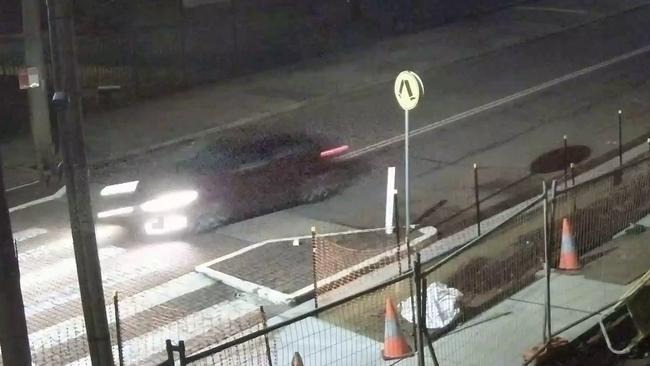 A silver sedan and red hatchback were seen leaving the area after the shooting. Picture: NSW Police